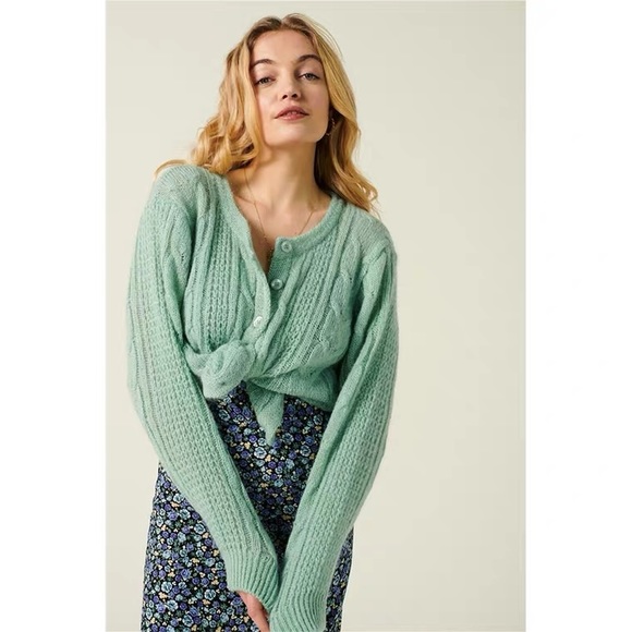 COPY - Rouje Maille Mohair wool cardigan sweater - Picture 2 of 7